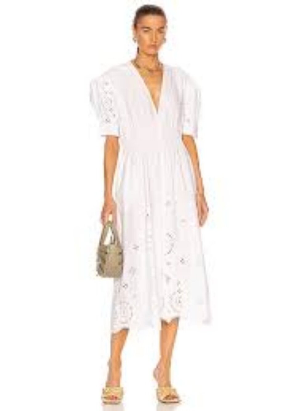 51 - NWT GANNI BRODERIE ANGLAISE MIDI DRESS - Picture 7 of 7